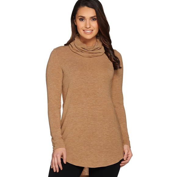 Lisa Rinna Sweaters - LISA RINNA CAMEL TAN BROWN SWEATER MEDIUM